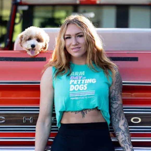 Puppies Make Me Happy Crop Top - Picture 6 of 7